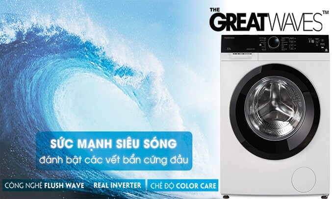 Máy giặt hãng toshiba nào tốt, hãy cùng xem máy giặt toshiba tốt nhất hiện nay Máy giặt lồng ngang Toshiba Inverter 8.5 kg TW-BH95M4V