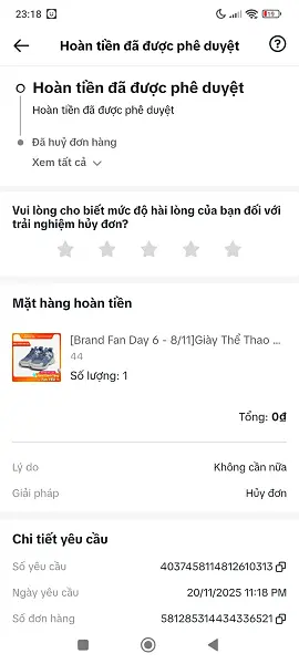 Cách hủy đơn hàng trên Tiktok