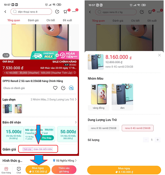 Voucher tích lũy Lazada 