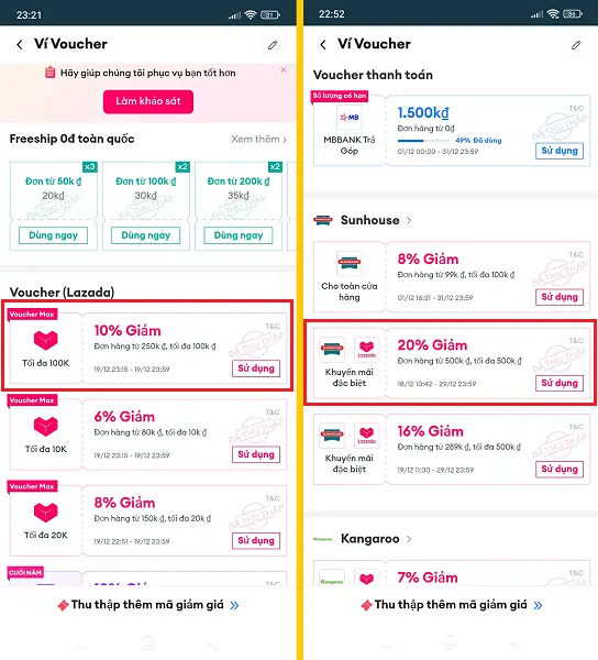 Hủy đơn,Trả hàng Lazada có được hoàn lại voucher không