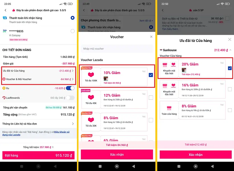 Hủy đơn,Trả hàng Lazada có được hoàn lại voucher không