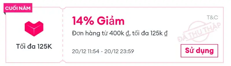 xem điều kiện voucher Lazada