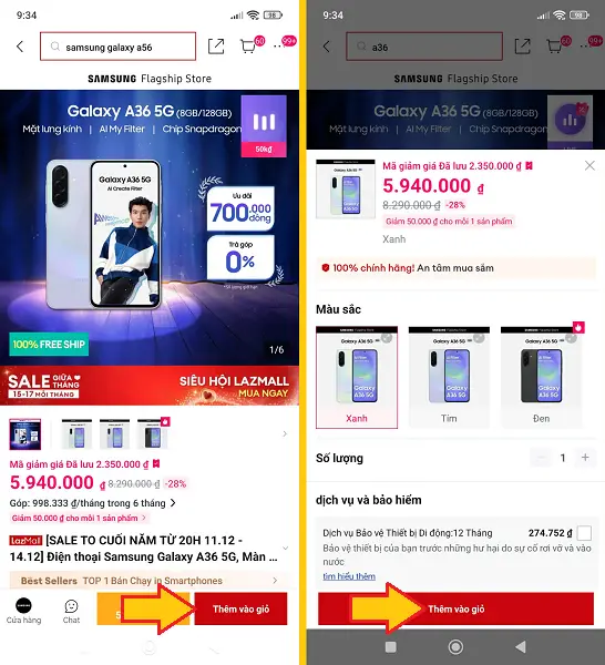 Bảo hiểm Thiết bị di động và máy tính bảng Lazada