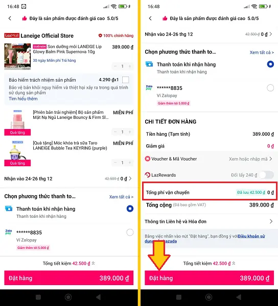 Mã Freeship Max Lazada