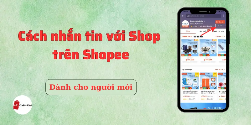 Cách liên hệ với Shop trên Shopee
