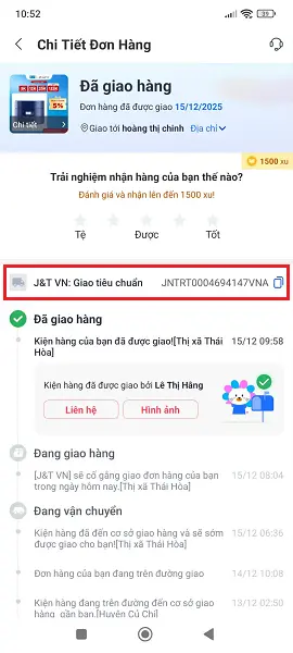Cách lấy mã vận đơn Lazada