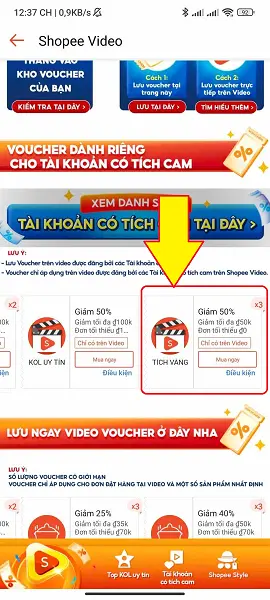 What is the Shopee video gold code?