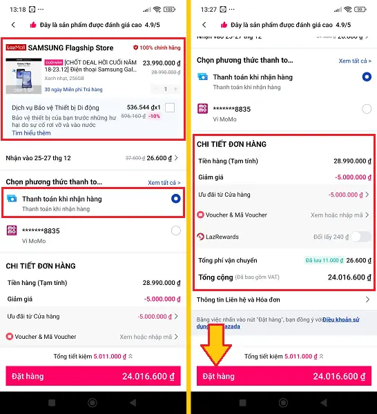 cách sử dụng mã giảm giá Lazada