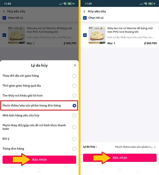 Cách hủy đơn hàng trên Lazada