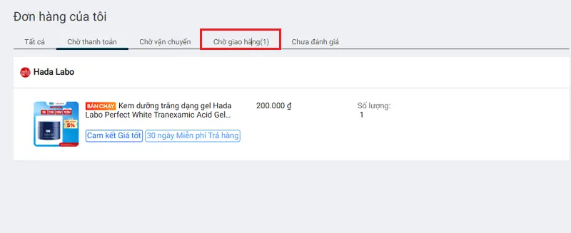 Cách kiểm tra đơn hàng Lazada