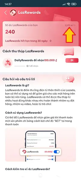 LazRewards là gì
