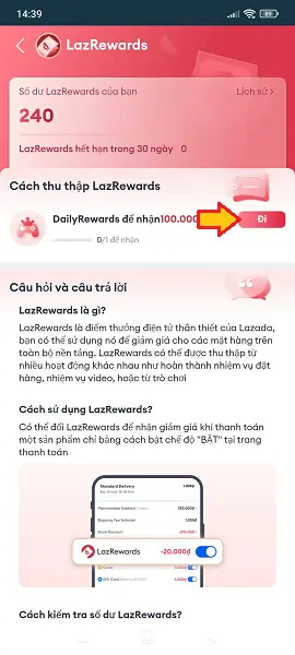 LazRewards là gì