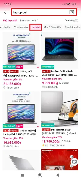 cách mua hàng trả góp Lazada