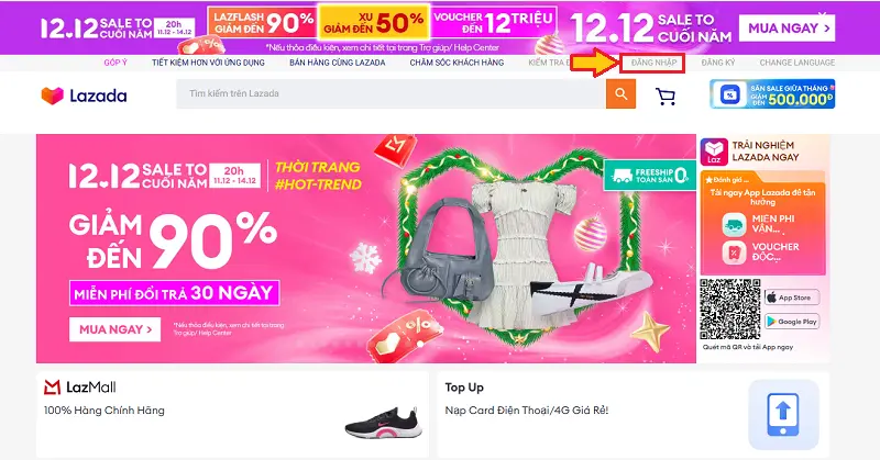 cách mua hàng trên Lazada