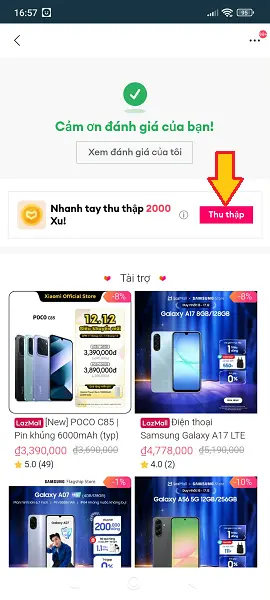 đánh giá sản phẩm đã mua trên Lazada