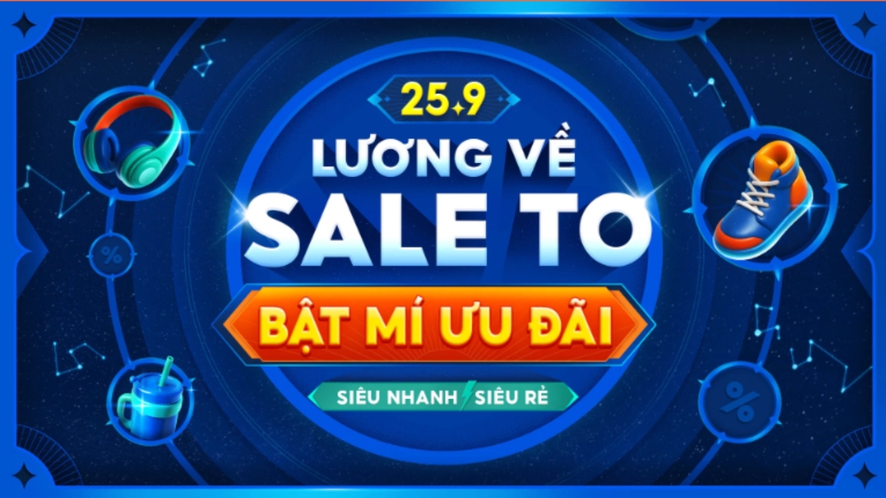 Sale lương về Shopee 25.9