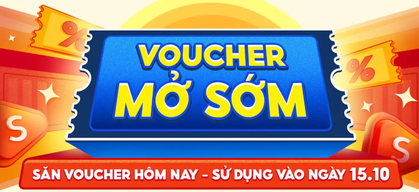 voucher mở sớm shopee 15.10