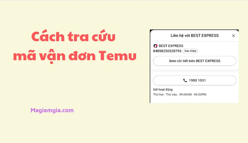 Tra cứu mã vận đơn Temu