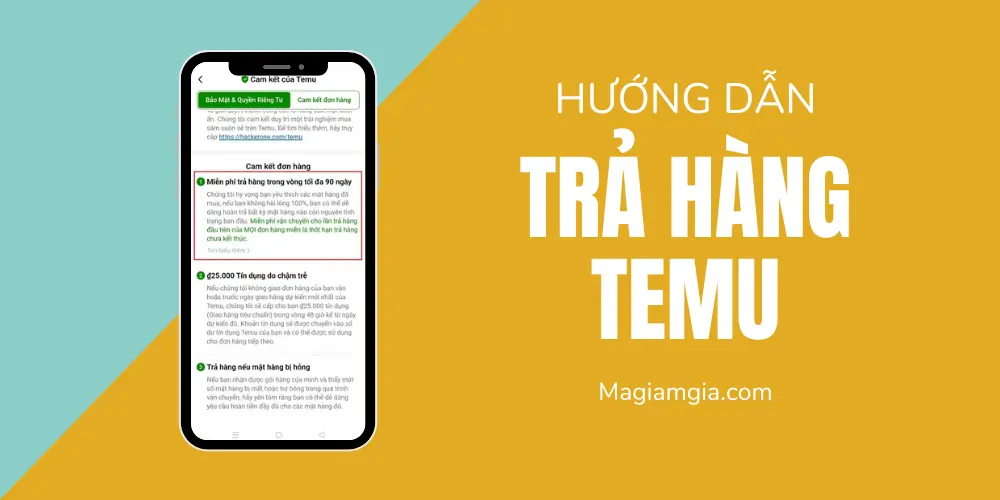 trả hàng temu