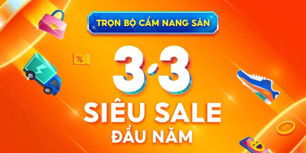 Shopee Sale đầu năm 3.3.2026