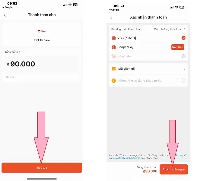 Shopee cập nhật 3