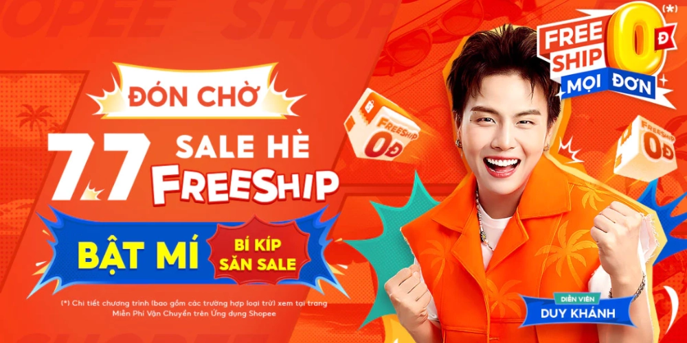 Siêu Sale Mùa Hè - Shopee 7.7