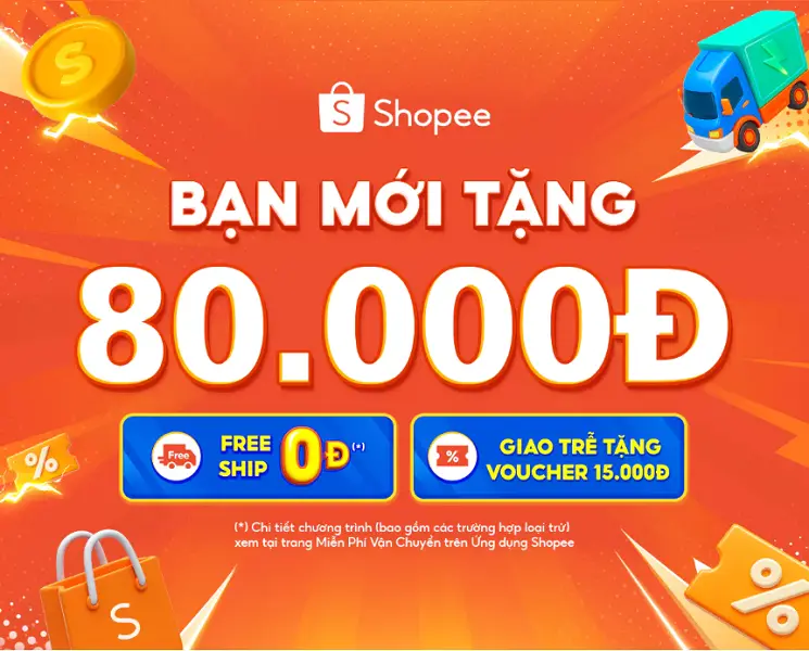 Voucher Shopee cho người mới