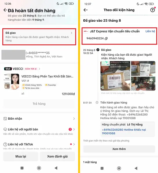 Cách tra mã đơn hàng Tiktok Shop