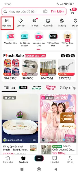 Cách xem lịch sử mua hàng Tiktok