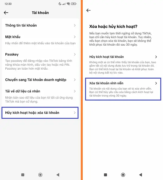 Hướng dẫn xóa tài khoản Tiktok cho người mới
