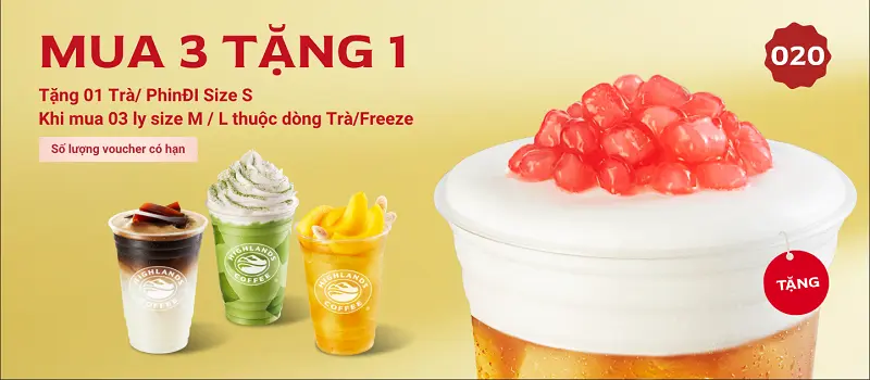 Voucher Highlands Coffee Tháng