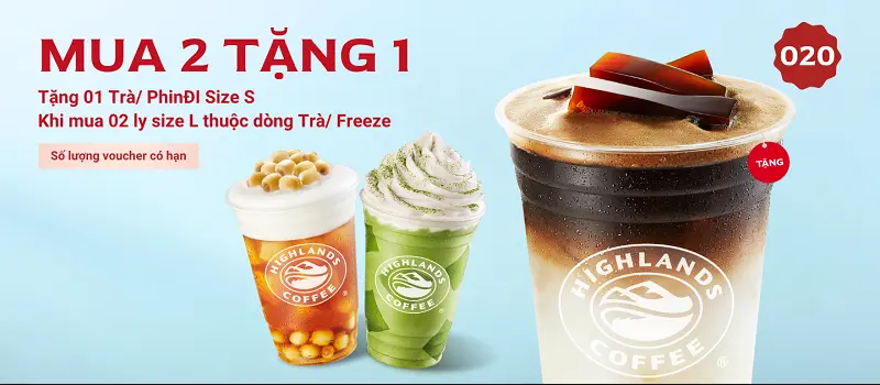 Voucher Highlands Coffee Tháng 12