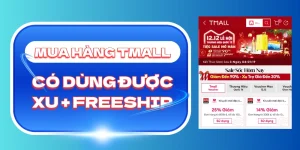 Mua hàng TMALL Lazada có dùng được xu và FreeShip