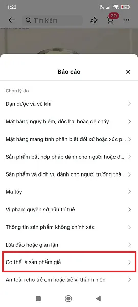 Cách báo cáo sản phẩm trên Tiktok Shop