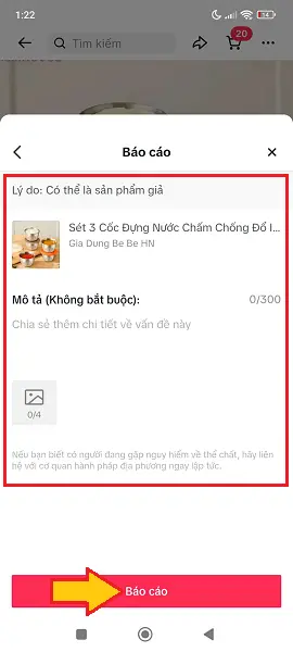 Cách báo cáo sản phẩm trên Tiktok Shop