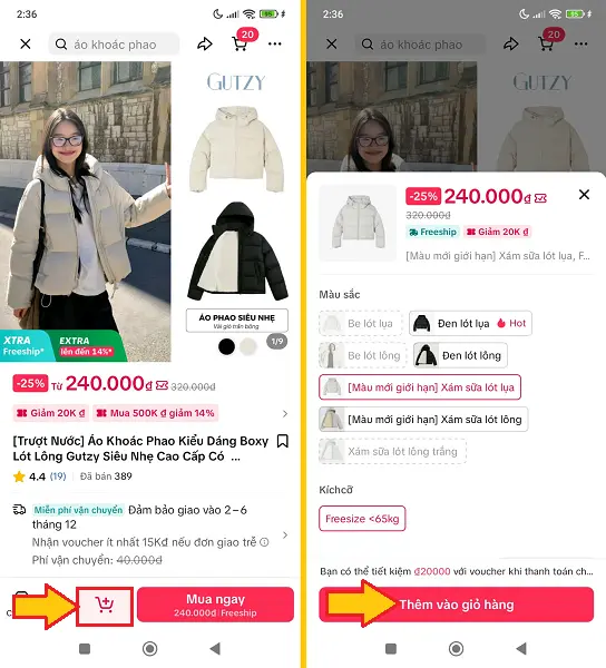 Cách tìm sản phẩm muốn mua trên Tiktok Shop