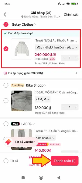 Cách tìm sản phẩm muốn mua trên Tiktok Shop