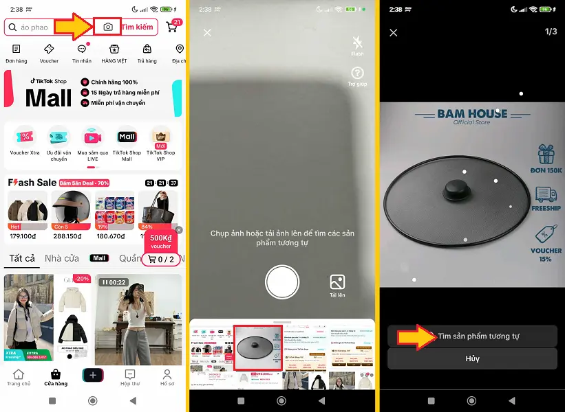 Cách tìm sản phẩm muốn mua trên Tiktok Shop