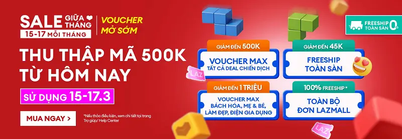 Cập nhật Lịch Sale Lazada