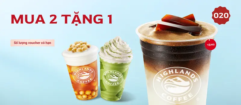 Cập nhật voucher Highlands Coffee