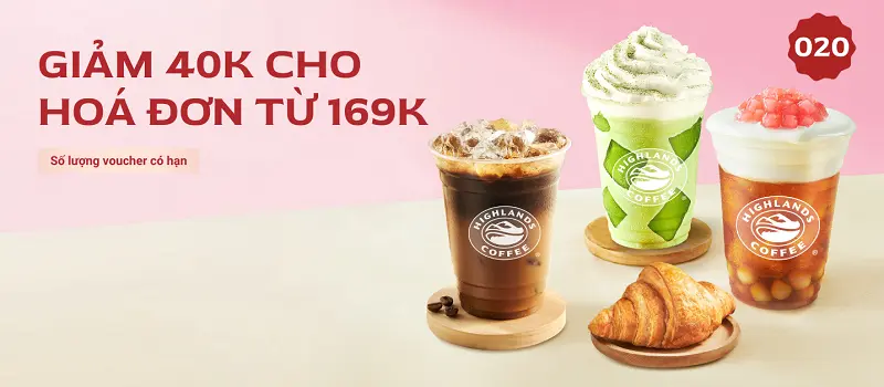 Cập nhật voucher Highlands Coffee