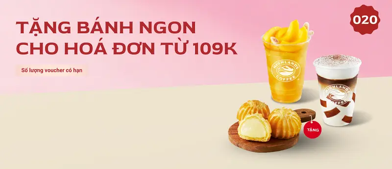 Cập nhật voucher Highlands Coffee