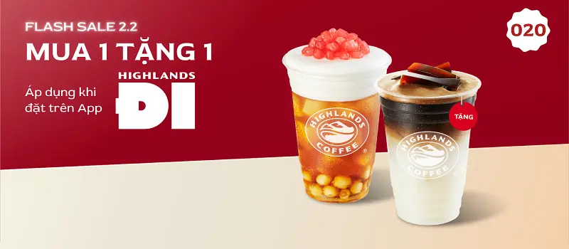 Cập nhật voucher Highlands Coffee