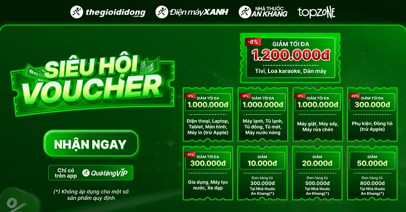 Mã giảm giá Điện Máy Xanh