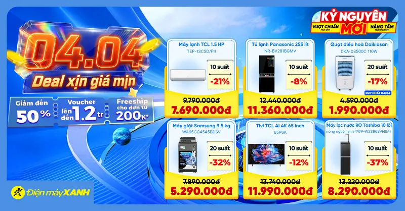 Mã giảm giá Điện Máy Xanh